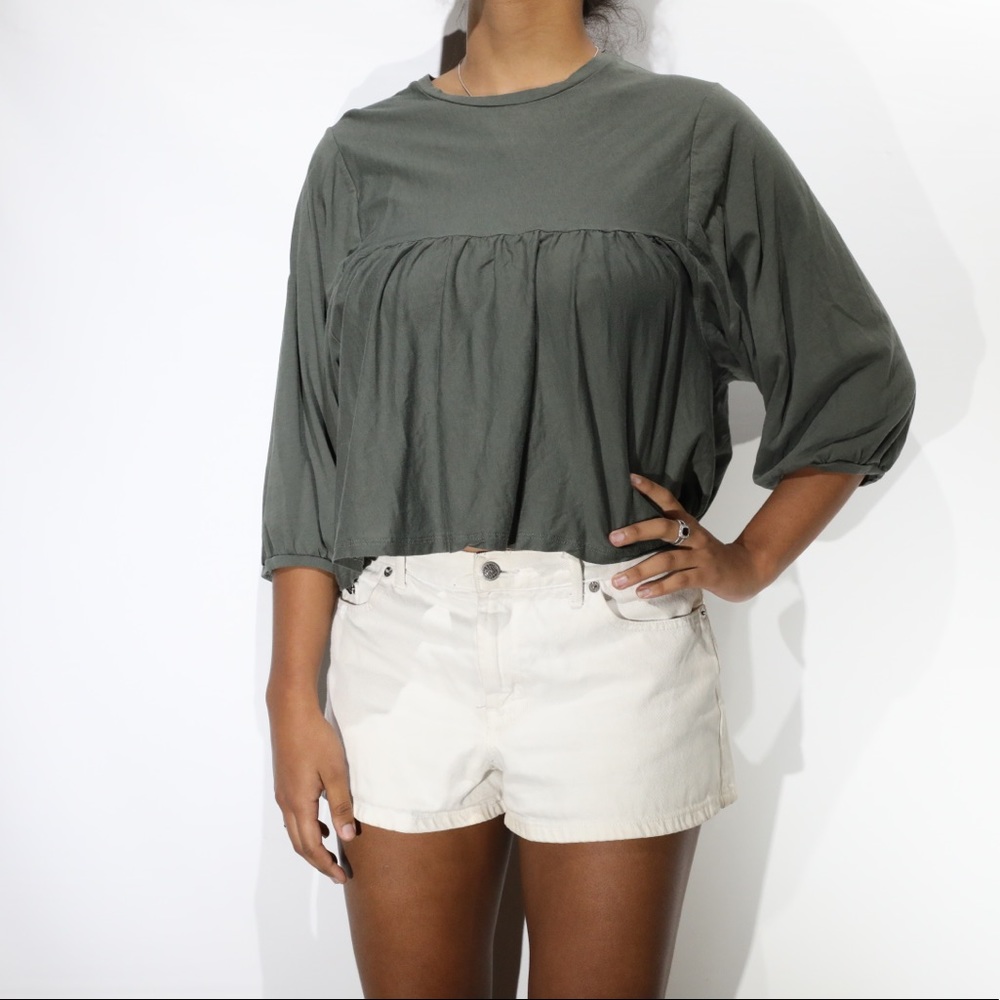 Zara green top